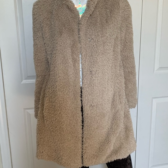 Long teddy coat - Picture 2 of 4